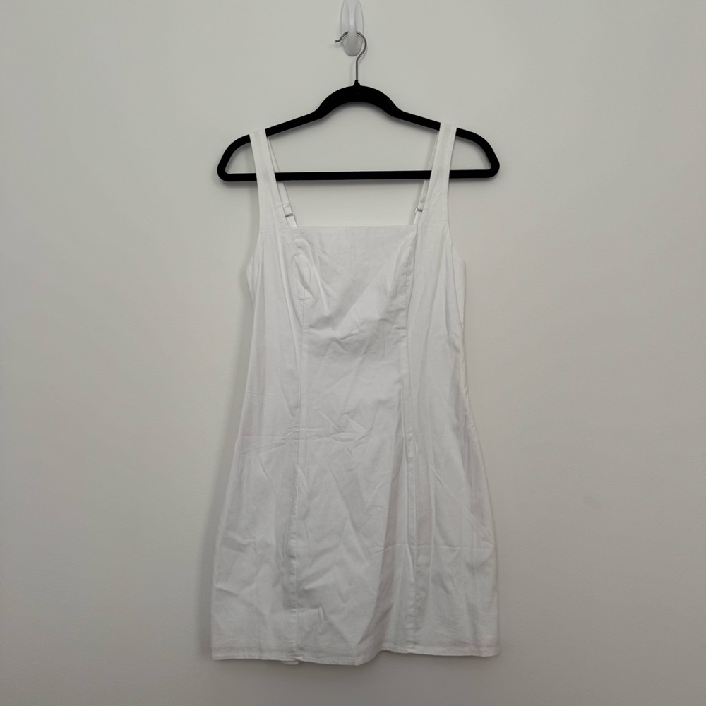 Abercrombie & Fitch White Mini Dress with Wide Straps